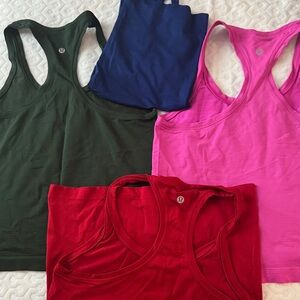 lululemon athletica Women's Swiftly Tech Racerback Tank - Red, Pink, Green, Blue